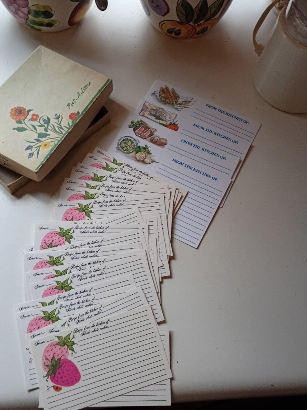 Recipe Cards Old 45 Total In Box  5"x3"